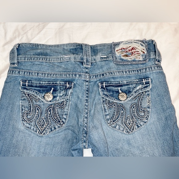 Y2K Low Rise MEK Denim USA Seychelles Flare Light Blue Jeans Women’s Size 25 - Picture 6 of 11